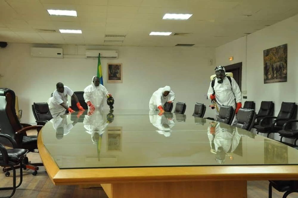 Désinfection de bureaux